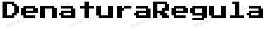 DenaturaRegular-gx2P1字体转换
