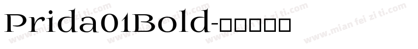 Prida01Bold字体转换