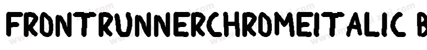 FrontRunnerchromeItalic-BMlw字体转换