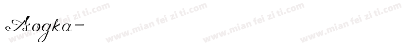 Aogka字体转换
