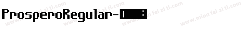 ProsperoRegular字体转换
