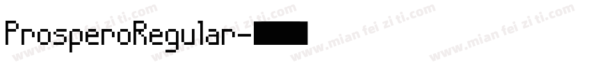 ProsperoRegular字体转换
