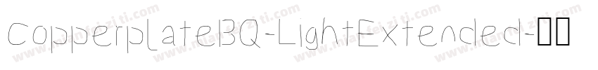CopperplateBQ-LightExtended字体转换