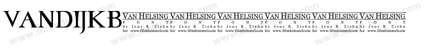 VANDIJKB字体转换