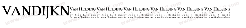 VANDIJKN字体转换