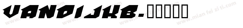 VANDIJKB字体转换