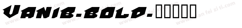 Vanib-bold字体转换