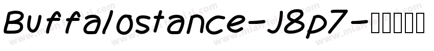 Buffalostance-J8p7字体转换