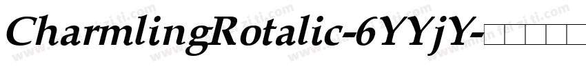 CharmlingRotalic-6YYjY字体转换