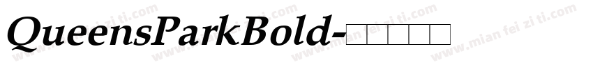 QueensParkBold字体转换