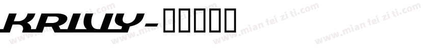 krivy字体转换