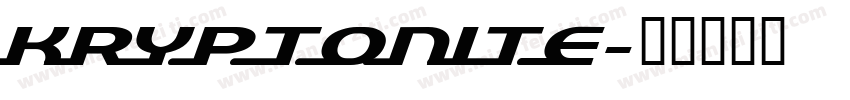 kryptonite字体转换