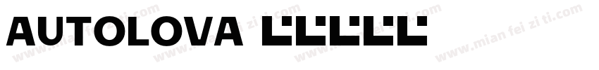 autolova字体转换