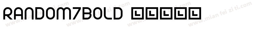 Random7Bold字体转换