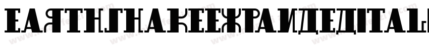 EarthshakeExpandedItalic-2ZpW字体转换