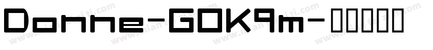 Donne-GOK9m字体转换