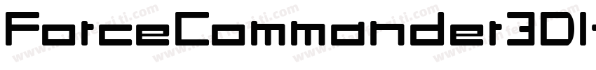 ForceCommander3DItalic-GOJ9m字体转换