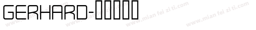 GERHARD字体转换