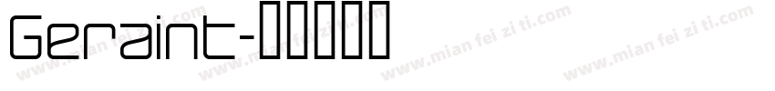 Geraint字体转换
