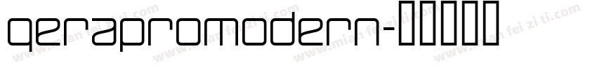 gerapromodern字体转换