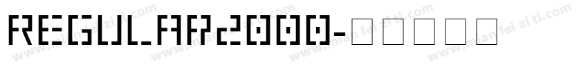 Regular2000字体转换
