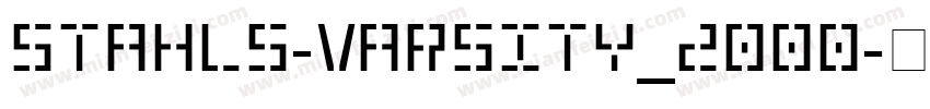 Stahls-Varsity_2000字体转换