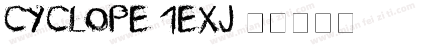 Cyclope-1eXj字体转换