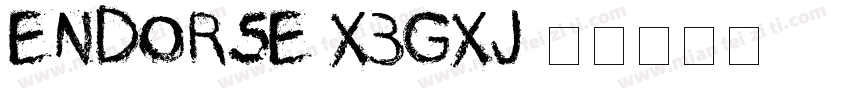 Endorse-X3GXj字体转换