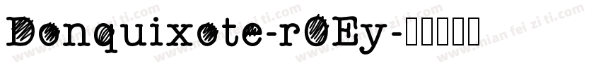 Donquixote-r0Ey字体转换