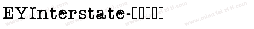 EYInterstate字体转换