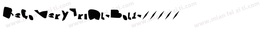 RecoveryTrial-Bold字体转换