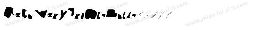 RecoveryTrial-Bold字体转换