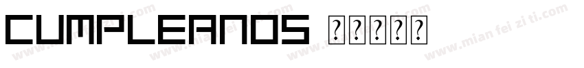 Cumpleanos字体转换