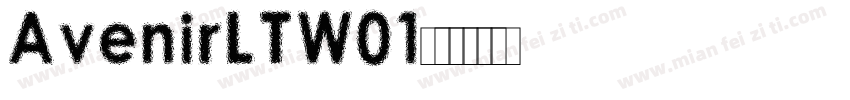 AvenirLTW01字体转换