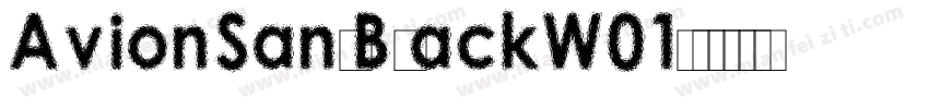 AvionSansBlackW01字体转换