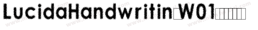 LucidaHandwritingW01字体转换