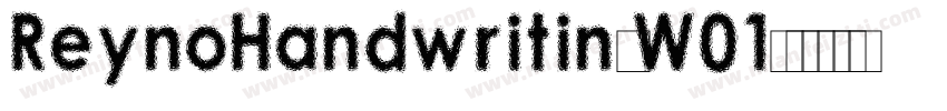 ReynoHandwritingW01字体转换