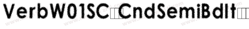 VerbW01SC-XCndSemiBdIt字体转换