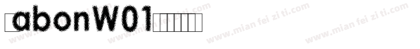 sabonW01字体转换