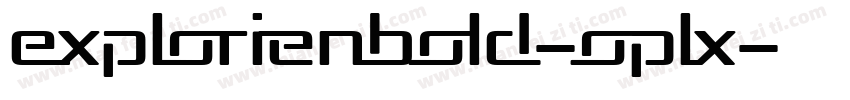 ExplorienBold-oplx字体转换