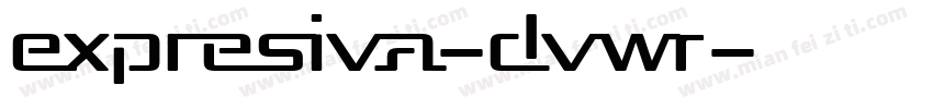 Expresiva-dvWR字体转换