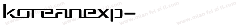 KoreanEXP字体转换