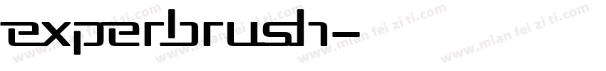 experbrush字体转换