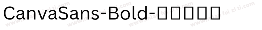 CanvaSans-Bold字体转换