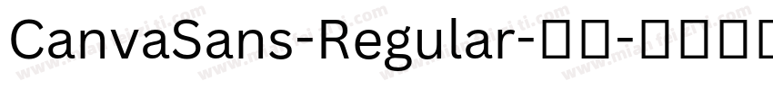 CanvaSans-Regular-常规字体转换