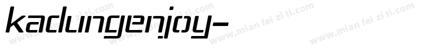Kadungenjoy字体转换