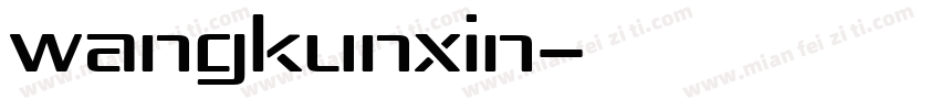 Wangkunxin字体转换