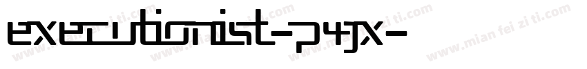 Executionist-P4Jx字体转换