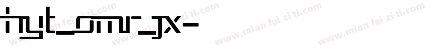 HYT_OMR_Jx字体转换