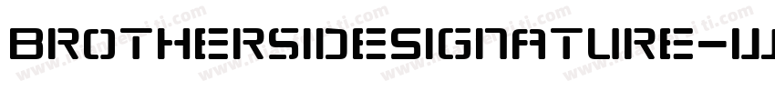 BrothersideSignature-w13o6字体转换